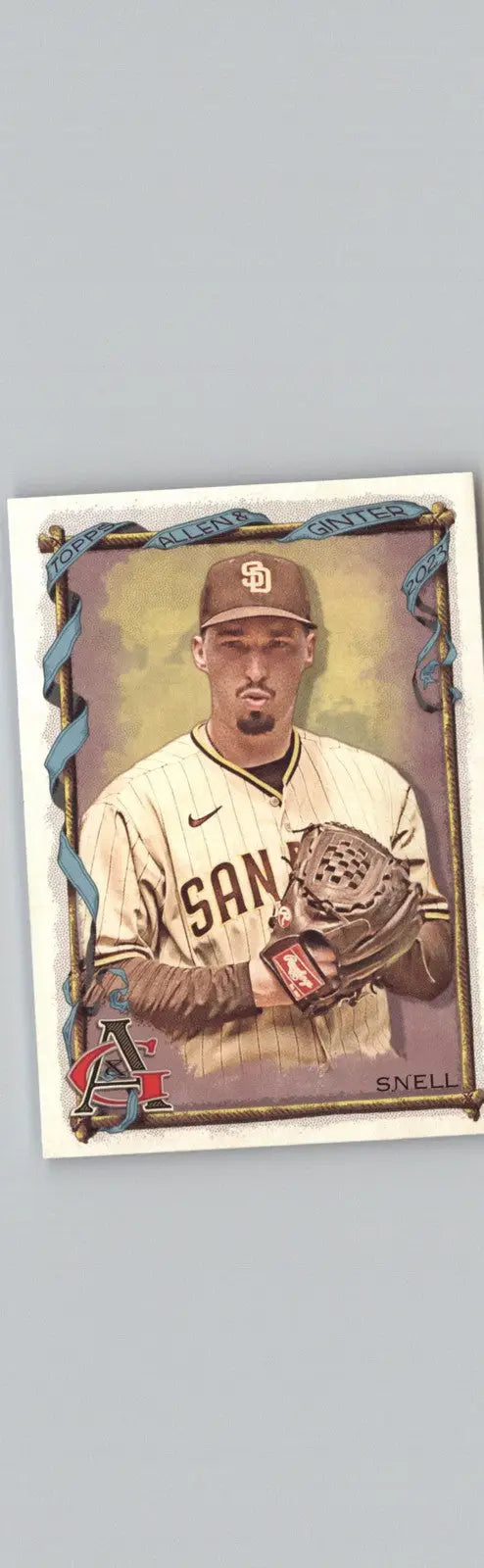 Blake Snell trading card from 2023 Topps Allen & Ginter #219 San Diego Padres