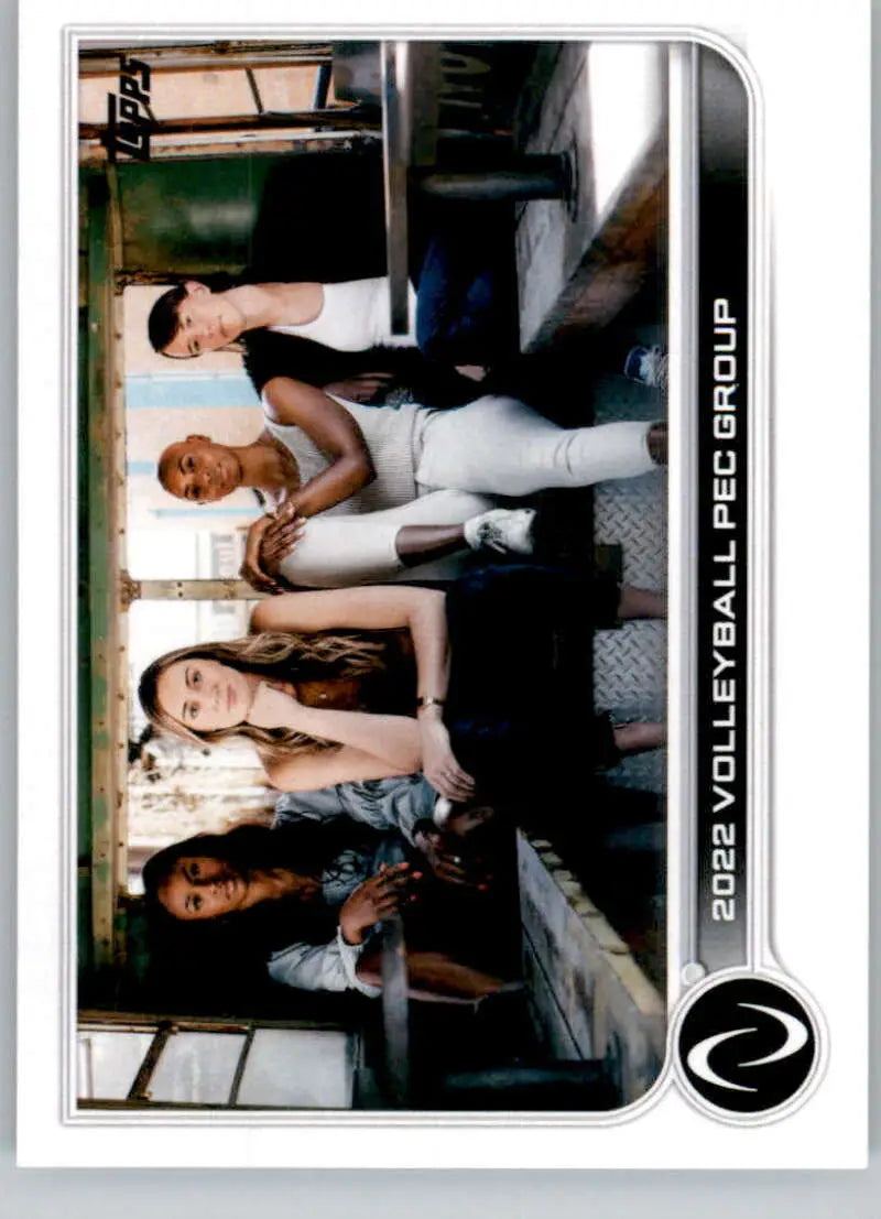 Volleyball team trading card from 2023 Topps Athletes Unlimited PEC Group collection