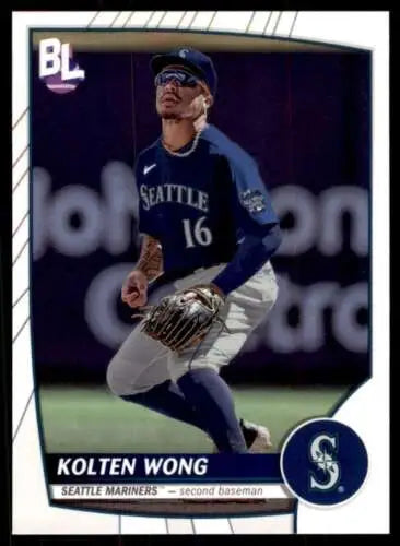 Kolten Wong 2023 Topps Big League baseball card with original gloss Mariners ID:51501