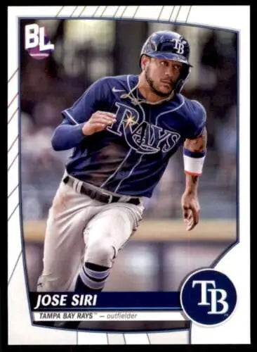 2023 Topps Big League #119 Jose Siri baseball card with original gloss for Rays fans