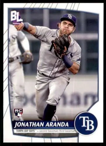 2023 Topps Big League Jonathan Aranda Rookie Card with original gloss NM-MT condition