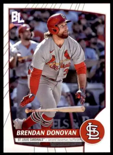 Brendan Donovan baseball card from 2023 Topps Big League with original gloss finish