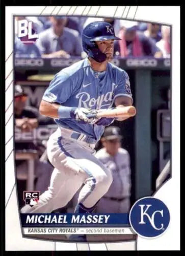 Michael Massey baseball card from 2023 Topps Big League #15 with original gloss finish