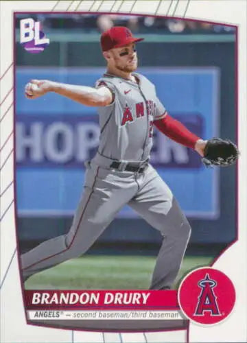 Brandon Drury baseball card in 2023 Topps Big League #170 NM-MT Angels original gloss