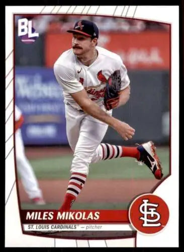 Miles Mikolas 2023 Topps Big League #198 baseball card with original gloss finish