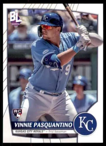 2023 Topps Big League Vinnie Pasquantino Rookie Card with original gloss finish