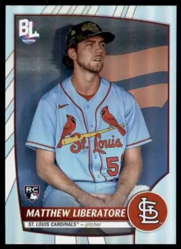 Matthew Liberatore 2023 Topps Big League #209 Rookie Card featuring original gloss design