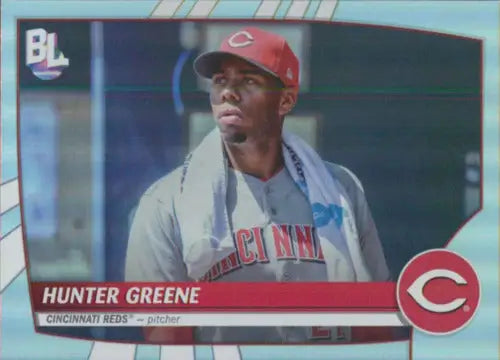 2023 Topps Big League #229 Hunter Greene Baseball Card in NM-MT Condition with Original Gloss