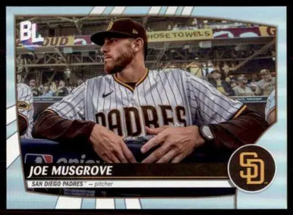 2023 Topps Big League #242 Joe Musgrove baseball card with original gloss, Padres ID:53263