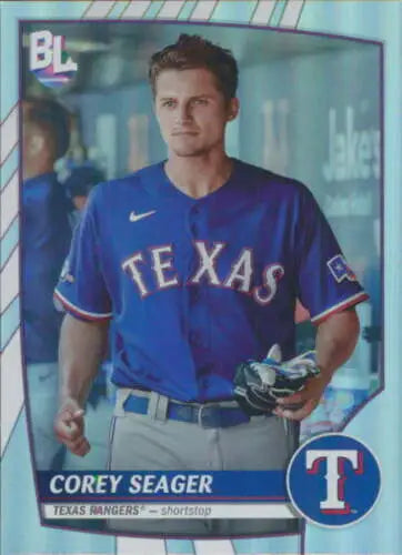 2023 Topps Big League #247 Corey Seager baseball card with original gloss, Rangers