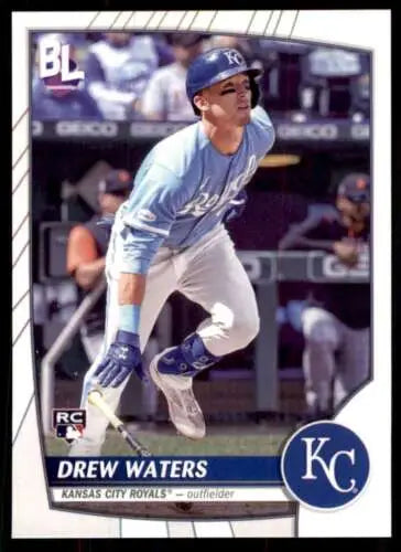 Drew Waters 2023 Topps Big League #7 Rookie Card featuring original gloss finish