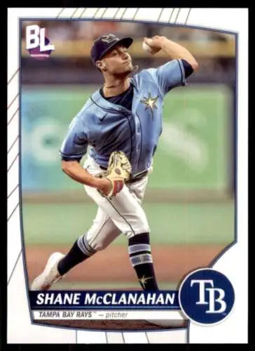 2023 Topps Big League #76 Shane McClanahan baseball card original gloss Rays