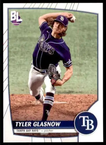 2023 Topps Big League #79 Tyler Glasnow baseball card with original gloss from Rays