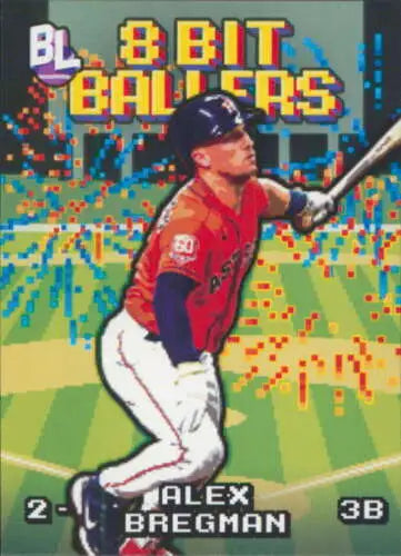 Alex Bregman 2023 Topps Big League 8-Bit Ballers baseball card original gloss Astros