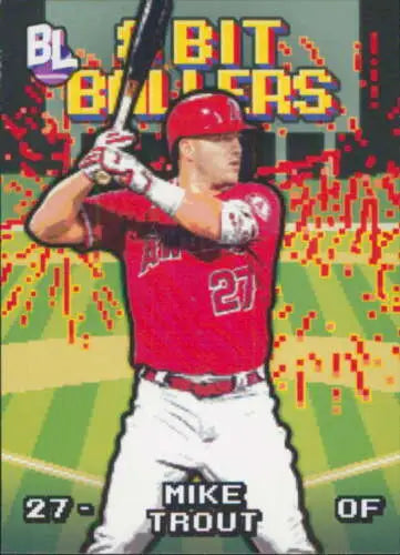 2023 Topps Big League Mike Trout baseball card with original gloss NM-MT Angels