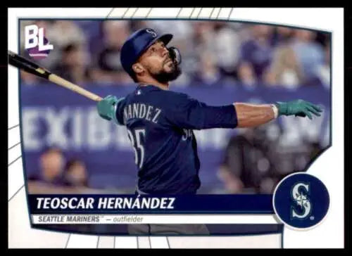 Teoscar Hernández baseball card from 2023 Topps Big League in original gloss finish