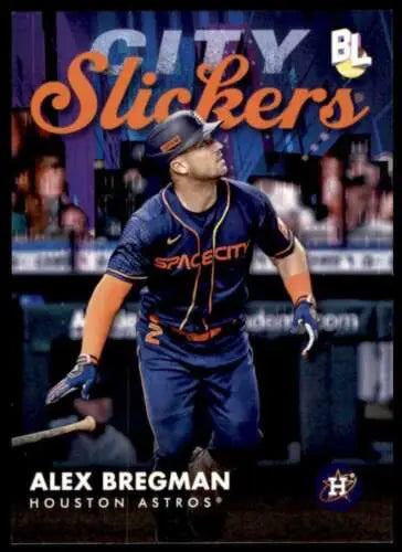 2023 Topps Big League City Slickers Alex Bregman baseball card with original gloss finish