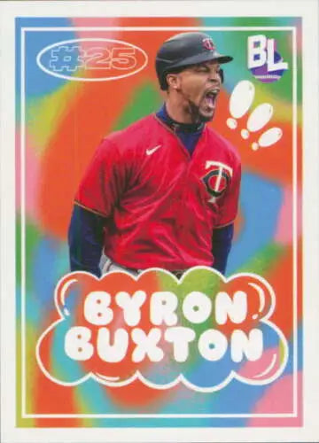 Byron Buxton baseball card from 2023 Topps Big League Big Leaguers series NM-MT Twins