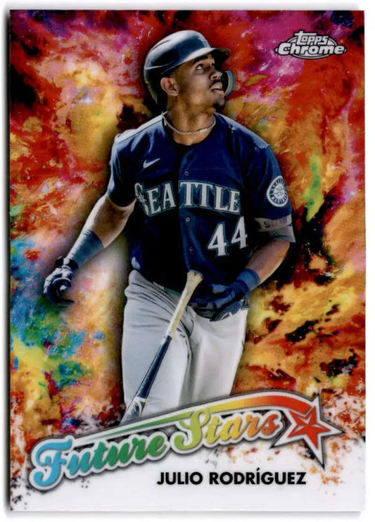 2023 Topps Chrome Future Stars Refractor #FS-13 Julio Rodriguez Seattle Mariners Card