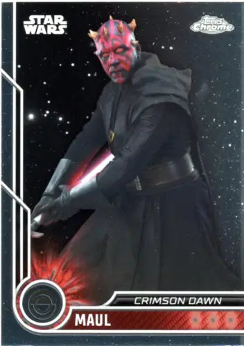 2023 Topps Chrome Star Wars #24 Maul trading card in NM-MT condition