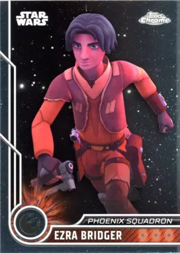 Ezra Bridger trading card from 2023 Topps Chrome Star Wars #32 NM-MT condition