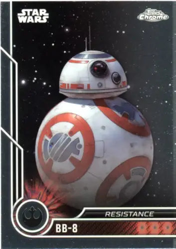 BB-8 Star Wars trading card from 2023 Topps Chrome Star Wars set NM-MT condition