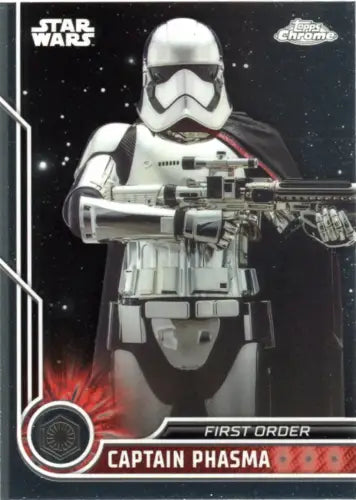 Topps Chrome Star Wars #59 Captain Phasma trading card in NM-MT condition