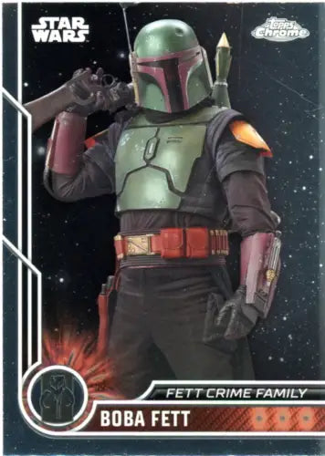 Boba Fett trading card from 2023 Topps Chrome Star Wars #89 NM-MT condition