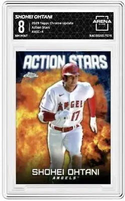 2023 Topps Chrome Update Shohei Ohtani Action Stars baseball card #ASC-4