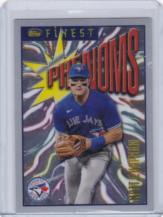 Baseball trading card of Matt Chapman Phenoms from Topps Finest Flashbacks Toronto Blue Jays