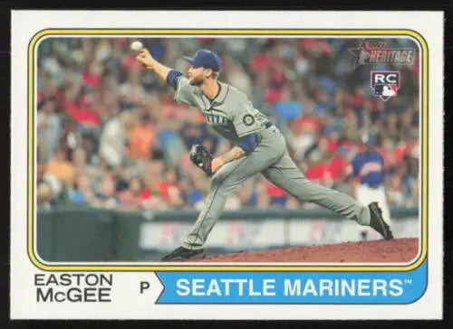 2023 Topps Heritage #178 Easton McGee NM Near Mint RC Rookie Baseball Card for Mariners