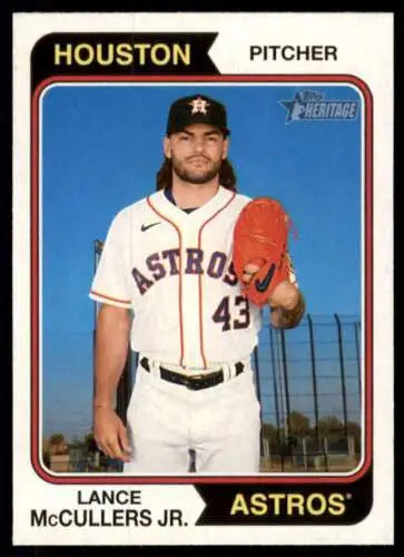 2023 Topps Heritage #235 Lance McCullers Jr. baseball card with original gloss finish