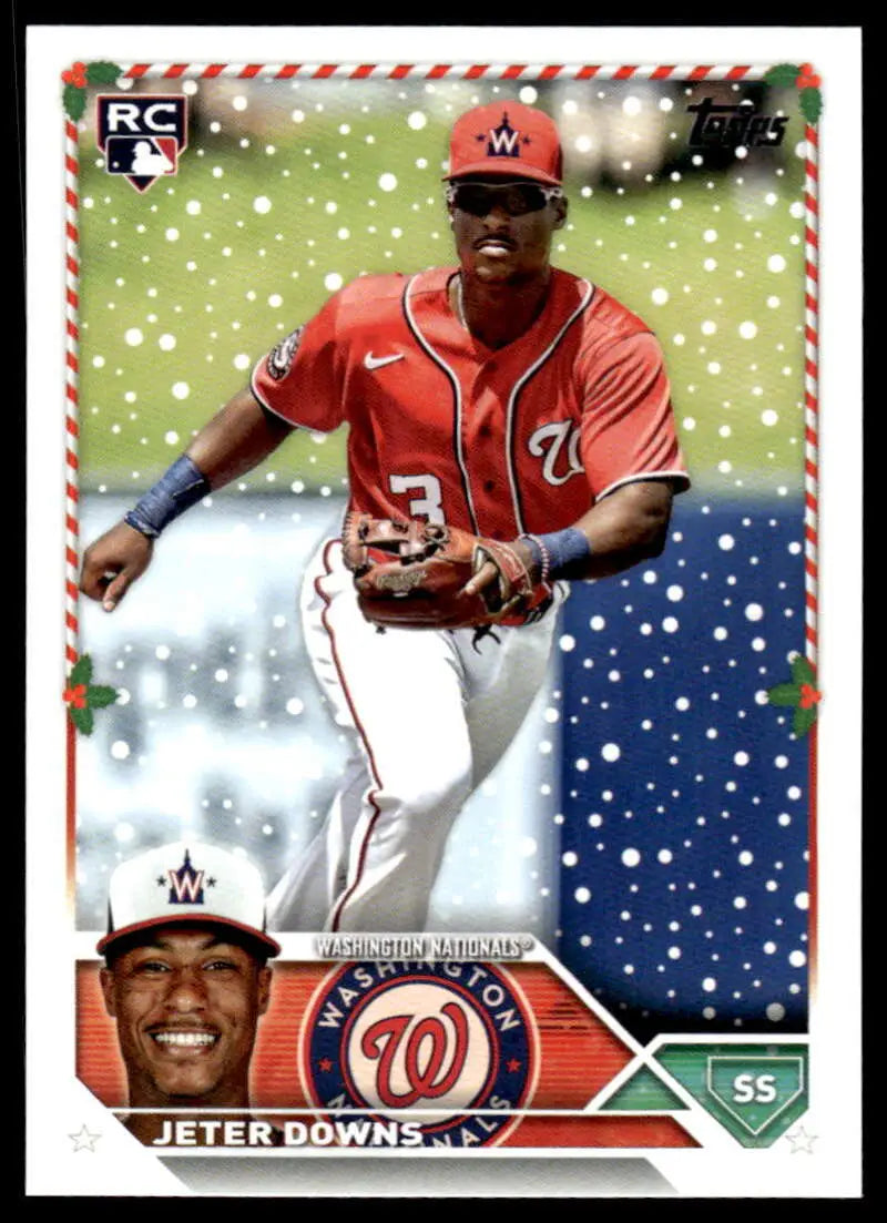 Jeter Downs 2023 Topps Holiday H103 Rookie Washington Nationals Baseball Card