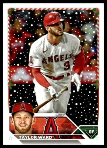 2023 Topps Holiday H131 Taylor Ward baseball card in original gloss condition