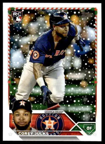 2023 Topps Holiday H137 Corey Julks Mint RC Rookie baseball card with original gloss