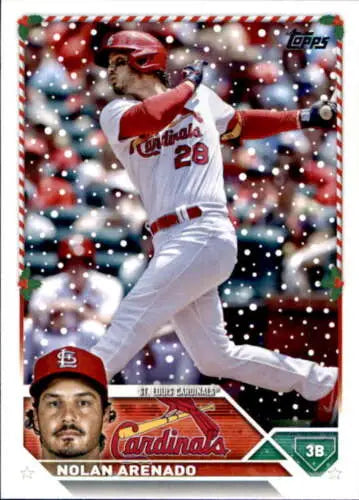 2023 Topps Holiday H170 Nolan Arenado baseball card in original gloss, NM condition