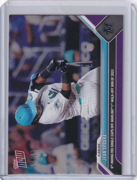 2023 TOPPS NOW PARALLEL #196 JEAN SEGURA MIAMI MARLINS 24/25