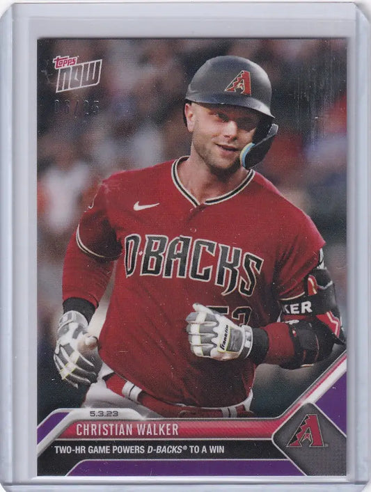 Baseball trading card of Christian Walker from Arizona Diamondbacks 2023 Topps Now