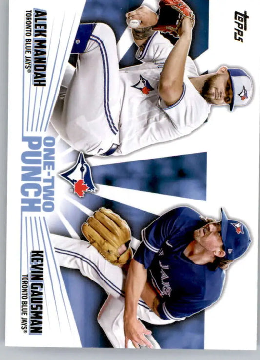 Toronto Blue Jays baseball trading card of pitchers Kevin Gausman and Alek Manoah