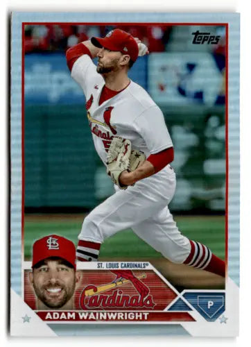 2023 Topps Rainbow Foil Adam Wainwright baseball card with original gloss finish