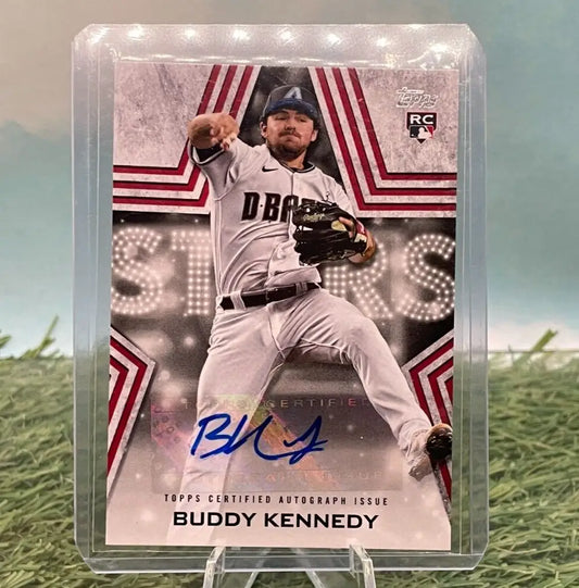 Buddy Kennedy autographed baseball card from 2023 Topps Series, Arizona Diamondbacks