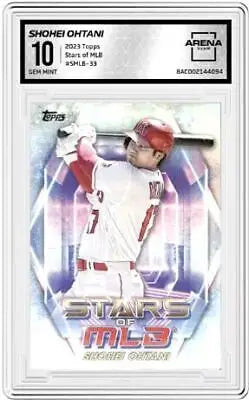 Topps Shohei Ohtani baseball card from 2023 Topps Stars of MLB collection