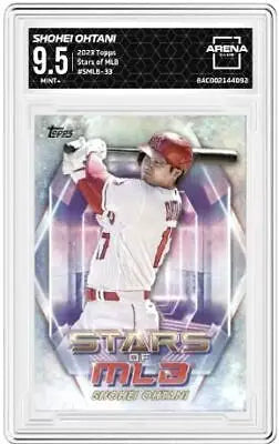 Shohei Ohtani 2023 Topps Stars of MLB Baseball card #SMLBC-33 graded AC 9.5