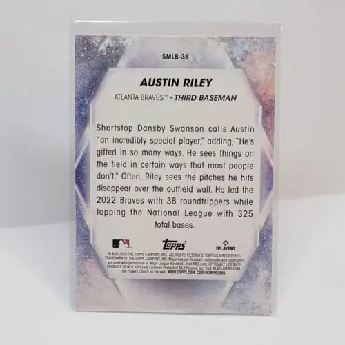 Baseball card of Austin Riley from 2023 Topps Stars of MLB series