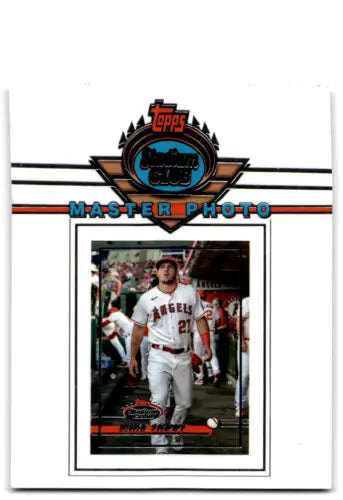 Mike Trout baseball card from 2023 Topps Stadium Club Master Photo #179 original gloss