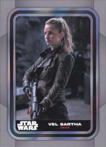 2023 Topps Star Wars trading card of Vel Sartha from Andor in NM-MT condition