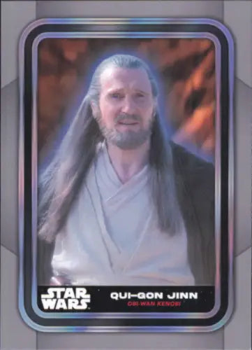 Topps Star Wars #63 Qui-Gon Jinn trading card from 2023 Topps Star series