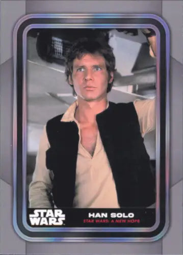 Han Solo trading card from 2023 Topps Star Wars #86 A New Hope in NM-MT condition