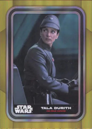 Tala Durith Star Wars trading card from 2023 Topps Star Wars Gold Foil set