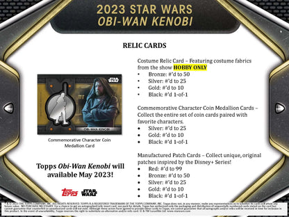 Star Wars trading card in decorative frame from 2023 Topps Star Wars Hobby Box